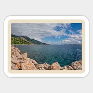 Croatian Coast at Karlobag Sticker